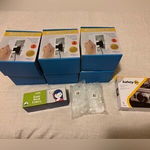 Kid proofing: WAPPA BABY outlet covers and Safety 1st oven and Wittle doorknobs